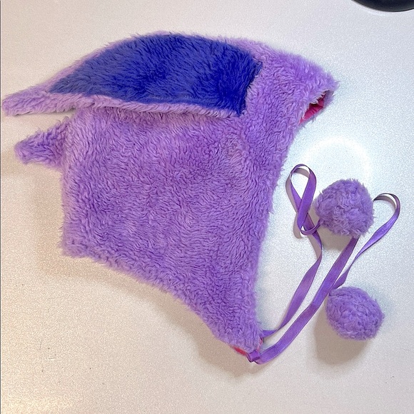 Lop-Eared Bunny Plush Fur Y2K Character Hat Adult GUC - Picture 3 of 9